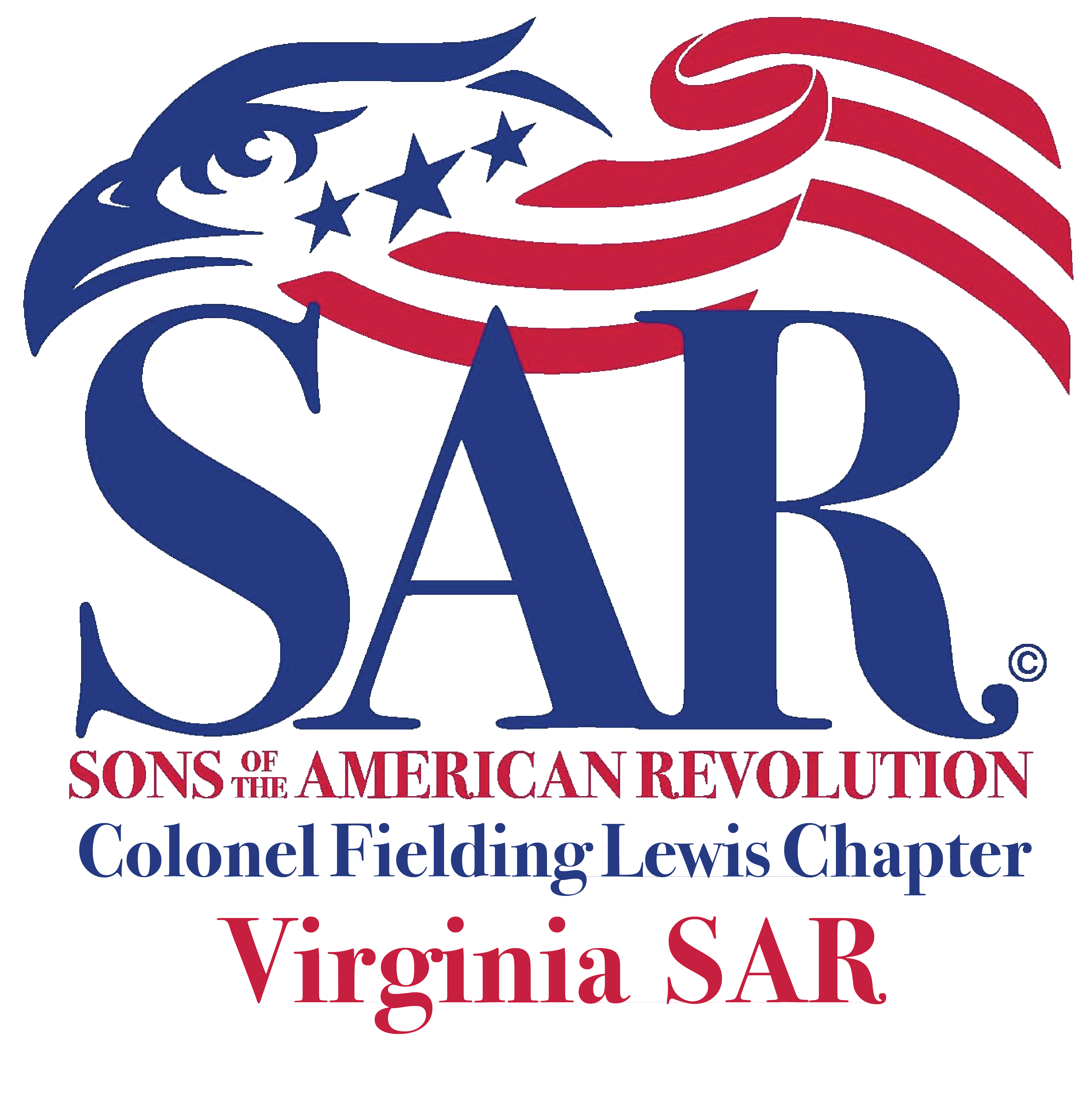 SAR Eagle logo for Col. Fielding Lewis Chapter