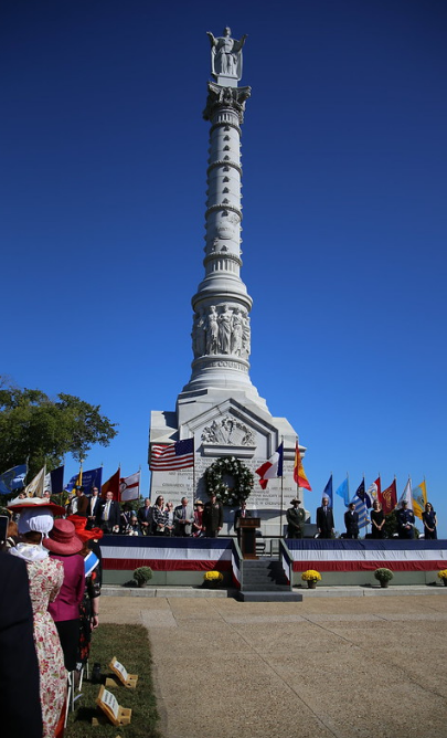 Yorktown Day commemoration ceremony at the Yorktown Victory Monument